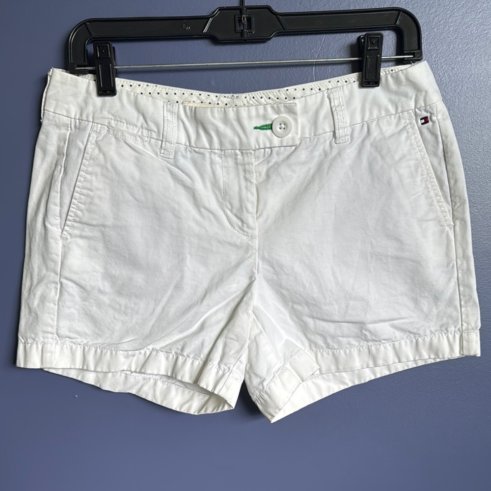 Tommy Hilfiger White Shorts Classic Cotton Style